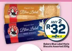 Pick n Pay Hypermarket Bakers Blue Label Marie Biscuits Assorted 200g offer