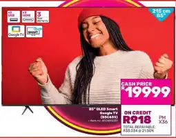 Game 85'' QLED Smart Google TV (85C655) offer