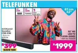 Game TELEFUNKEN 32 HD LED TV offer