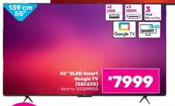 Game 55” QLED Smart Google TV (55C655) offer
