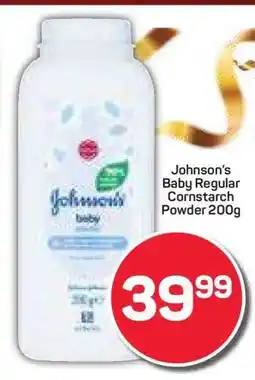 Pick n Pay Hypermarket Johnson's Baby Regular Cornstarch Powder 200g offer