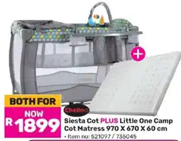 Game Siesta Cot PLUS Little One Camp Cot Matress offer