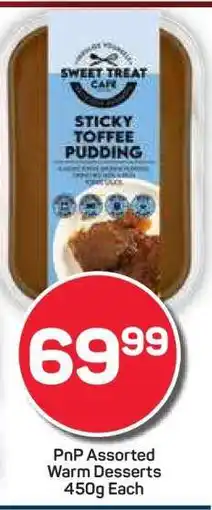 Pick n Pay Hypermarket PnP Assorted Warm Desserts offer