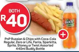 Pick n Pay Hypermarket PnP Russian & Chips with 440ml Buddy Bottle offer