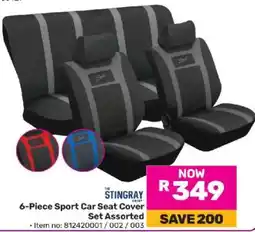 Game 6-Piece Sport Car Seat Cover Set Assorted offer