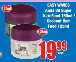 Boxer EASY WAVES Amla Oil Super Hair Food 150ml / Coconut Hair Food 125ml offer
