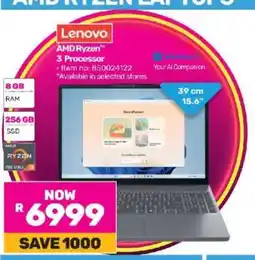 Game Lenovo AMD Ryzen Laptop offer