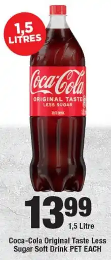 OK Liquor Coca-Cola Original Taste Less Sugar Soft Drink offer