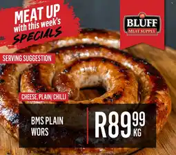 Bluff Meat Supply Bms plain wors offer
