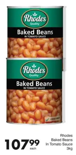 Save Hyper Rhodes Baked Beans In Tomato Sauce offer
