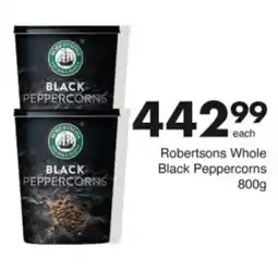 Save Hyper Robertsons Whole Black Peppercorns offer