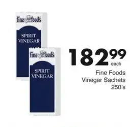 Save Hyper Fine Foods Vinegar Sachets offer