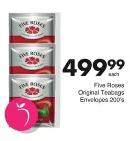 Save Hyper Five Roses Original Teabags Envelopes offer