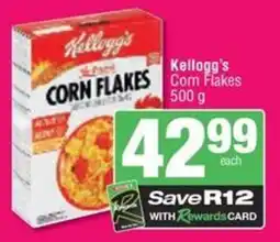Spar Savemor Kellogg's Corn Flakes offer