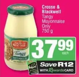 Spar Savemor Crosse & Blackwell Tangy Mayonnaise Only offer