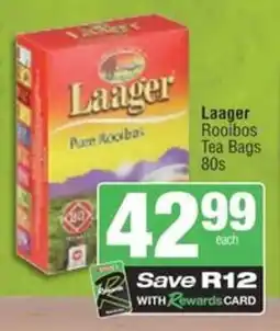 Spar Savemor Laager Rooibos Tea Bags offer