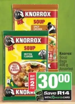 Spar Savemor Knorrox Soup Bags Assorted offer