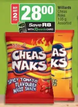 Spar Savemor Willards Cheas Naks Assorted offer