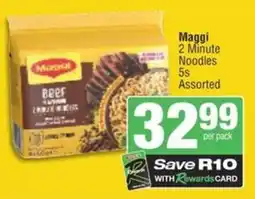 Spar Savemor Maggi 2 Minute Noodles Assorted offer
