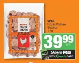 Spar Savemor SPAR Frozen Chicken Gizzards offer