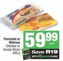 Spar Savemor Parmalat or Melrose Cheddar or Gouda Slices offer