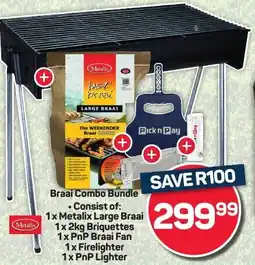 Pick n Pay Metalix Braai Combo Bundle offer