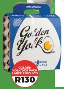 1UP Golden yolk taxi pack large eggs offer