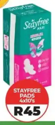 1UP Stayfree pads offer