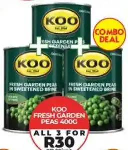 1UP Koo fresh garden peas offer