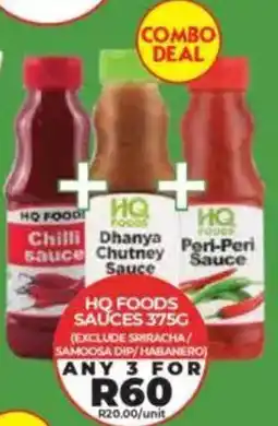 1UP Hq foods sauces offer