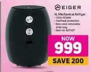 Game Eiger 4L Mechanical Airfryer offer