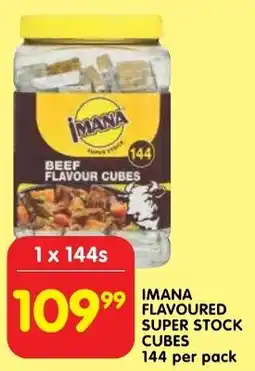 Shoprite Imana flavoured super stock cubes offer