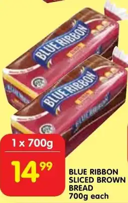 Shoprite Blue ribbon sliced brown bread offer