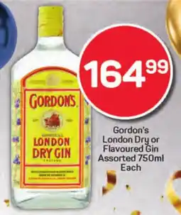 Pick n Pay Gordon's London Dry or Flavoured Gin Assorted offer