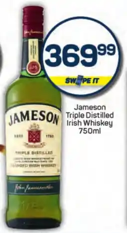 Pick n Pay Jameson Triple Distilled Irish Whiskey offer