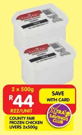 Shoprite County fair frozen chicken livers offer