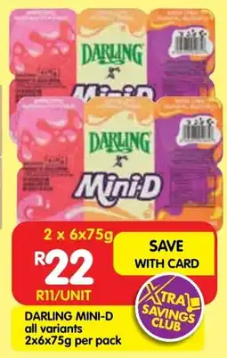 Shoprite Darling mini-D all variants offer