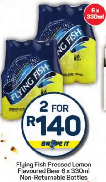 Pick n Pay Flying Fish Pressed Lemon Flavoured Beer Non-Returnable Bottles offer