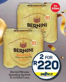 Pick n Pay Bernini Mimosa Sparkling Spritzer Cans offer