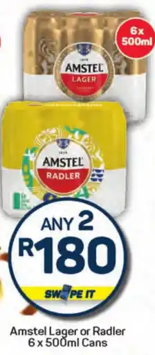 Pick n Pay Amstel Lager or Radler Cans offer