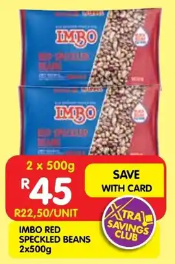 Shoprite Imbo red speckled beans offer