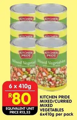Shoprite Kitchen pride mixed/ curried mixed vegetables offer