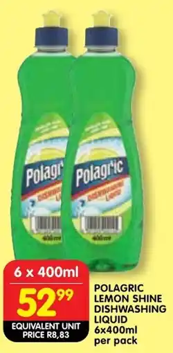 Shoprite Polagric lemon shine dishwashing liquid offer