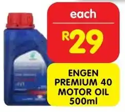 Shoprite Engen premium 40 motor oil offer