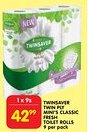 Shoprite Twinsaver twin ply mini's classic fresh toilet rolls offer