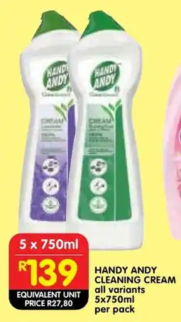 Shoprite Handy andy cleaning cream all variants offer