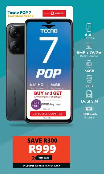 Checkers Tecno POP 7 offer