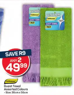 Pick n Pay Goldermarc Guest Towel Assorted Colours offer