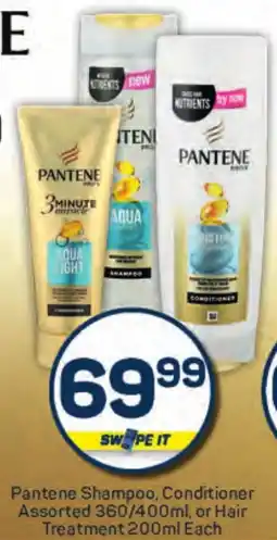 Pick n Pay Pantene Shampoo, Conditioner Assorted, or Hair Treatment offer