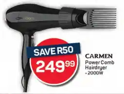 Pick n Pay CARMEN Power Comb Hairdryer offer